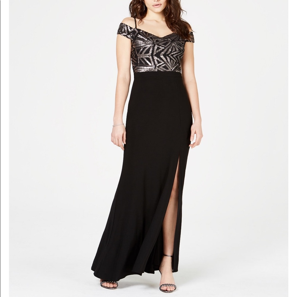 Like new - Black and gold gown dress